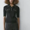 Polos de punto de algodón con detalles en contraste Polos de punto de algodón con detalles en contraste