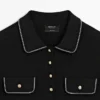 Polos de punto de algodón con detalles en contraste Polos de punto de algodón con detalles en contraste
