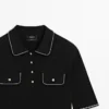 Polos de punto de algodón con detalles en contraste Polos de punto de algodón con detalles en contraste