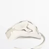 Pulsera ancha con textura Pulsera ancha con textura