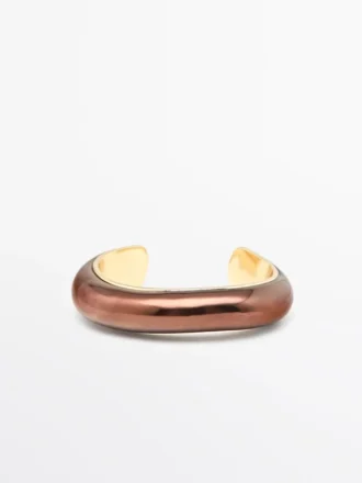 Pulsera con pátina efecto bronce