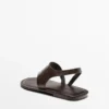 Sandalias con estampado animal en relieve Sandalias con estampado animal en relieve
