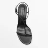 Sandalias de tacón medio con tiras Sandalias de tacón medio con tiras