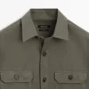 Sobrecamiseta de algodón con bolsillos Sobrecamiseta de algodón con bolsillos