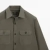 Sobrecamiseta de algodón con bolsillos Sobrecamiseta de algodón con bolsillos