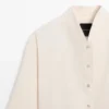 Sobrecamiseta fluida con detalle de cuello Sobrecamiseta fluida con detalle de cuello