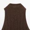 Top halter de mezcla de algodón Top halter de mezcla de algodón