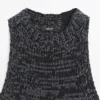 Top halter de punto moteado Top halter de punto moteado
