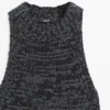 Top halter de punto moteado Top halter de punto moteado