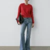 Vaqueros de corte skinny acampanado Vaqueros de corte skinny acampanado