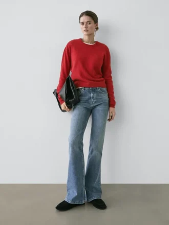 Vaqueros de corte skinny acampanado