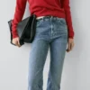 Vaqueros de corte skinny acampanado Vaqueros de corte skinny acampanado