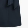 Vestido camisero midi con detalle de bufanda Vestido camisero midi con detalle de bufanda