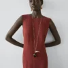 Vestido midi 100 % lino Vestido midi 100 % lino