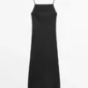 Vestido midi 100 % lino Vestido midi 100 % lino