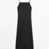 Vestido midi 100 % lino Vestido midi 100 % lino