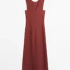 Vestido midi 100 % lino Vestido midi 100 % lino