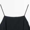Vestido midi con detalle de volantes asimétricos Vestido midi con detalle de volantes asimétricos