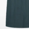 Vestido midi de mezcla de lino con escote en V Vestido midi de mezcla de lino con escote en V