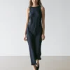 Vestido midi fluido Vestido midi fluido