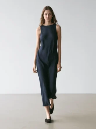 Vestido midi fluido