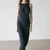 Vestido midi fluido Vestido midi fluido