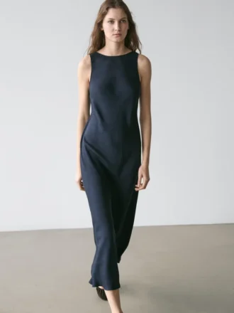 Vestido midi fluido