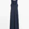 Vestido midi fluido Vestido midi fluido