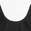 Vestido midi fluido con cuello redondo Vestido midi fluido con cuello redondo