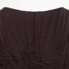 Vestido midi fluido con detalle fruncido Vestido midi fluido con detalle fruncido