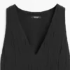 Vestido midi plisado y fluido Vestido midi plisado y fluido