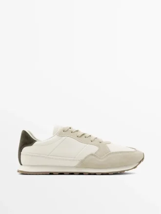 Zapatillas con pieza trasera en contraste