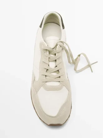 Zapatillas con pieza trasera en contraste