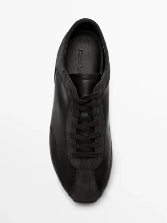 Zapatillas de cuero con suela fina