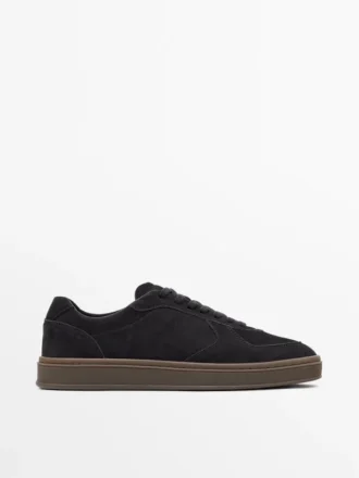 Zapatillas de nubuck con suela en contraste