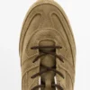 Zapatillas de piel serraje con detalles de piezas Zapatillas de piel serraje con detalles de piezas