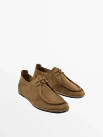 Zapatos de cordones de cuero suave Zapatos de cordones de cuero suave