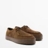 Zapatos de cuero con puntera moc y suela gruesa Zapatos de cuero con puntera moc y suela gruesa