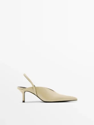 Zapatos de tacón alto con talón abierto