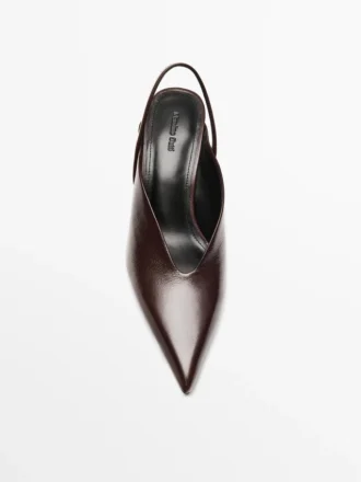Zapatos de tacón alto con talón abierto