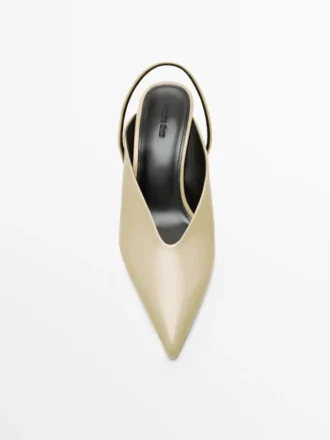 Zapatos de tacón alto con talón abierto