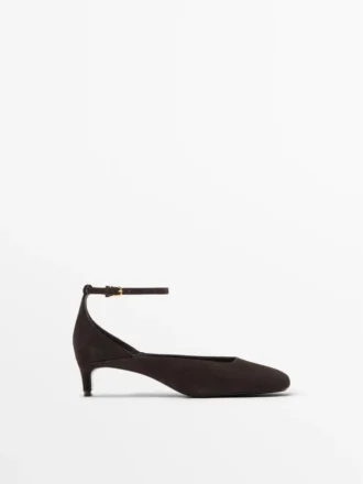 Zapatos de tacón con puntera cuadrada