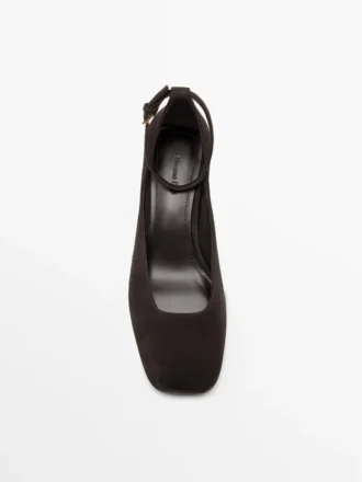 Zapatos de tacón con puntera cuadrada