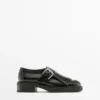 Zapatos Derby con hebilla y flecos