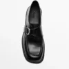Zapatos Derby de piel con hebilla Zapatos Derby de piel con hebilla