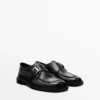 Zapatos Derby de piel con hebilla Zapatos Derby de piel con hebilla