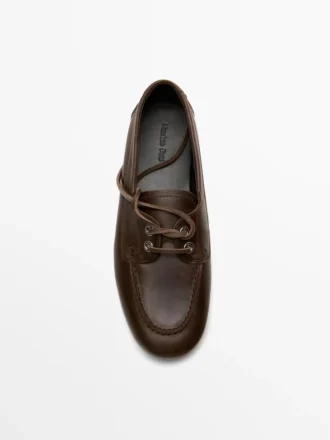 Zapatos náuticos de cuero