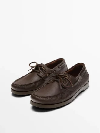 Zapatos náuticos de cuero
