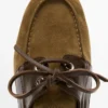 Zapatos náuticos de cuero en contraste Zapatos náuticos de cuero en contraste